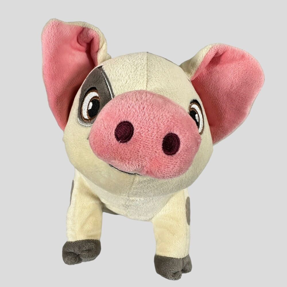 Disney Pua Pig Moana Stuffed Animal Soft Ivory Gray Pet Toy Tag Removed